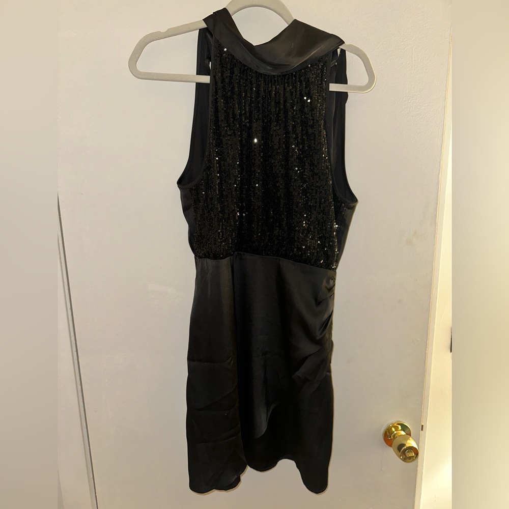 Black Halter Cocktail dress